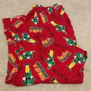 Red Kids Pajamas with Colorful Print